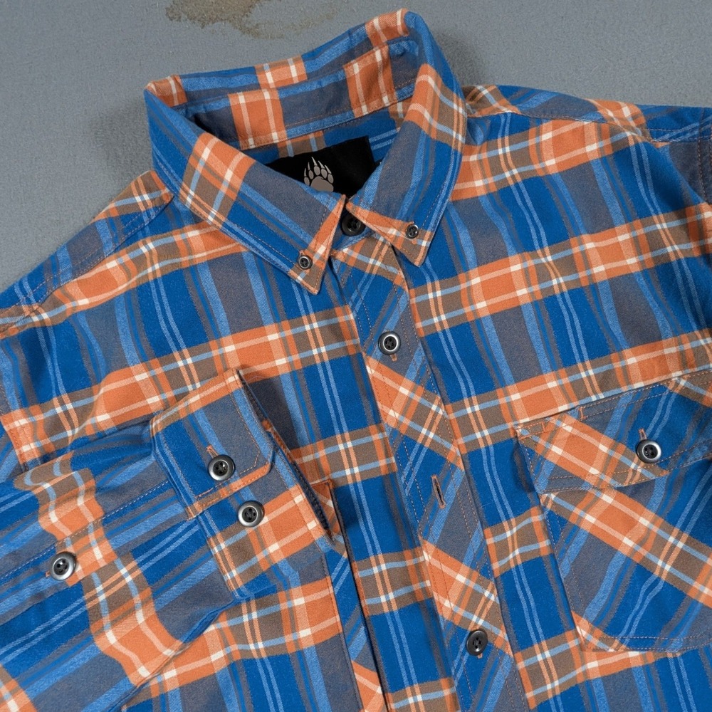 Alaskan Hardgear Button Down Shirt Mens Large Tall Plaid Standard Fit